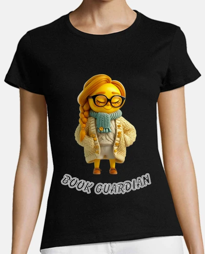 T-shirt book keeper emoji librarian