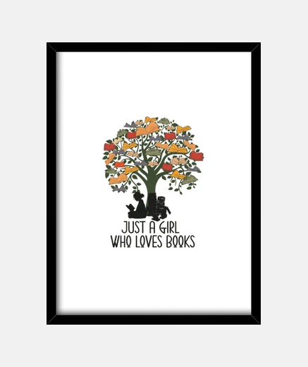 Framed book lover