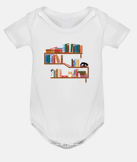 Kids Bookish Cat Aesthetic - Cat On A Bookshelf