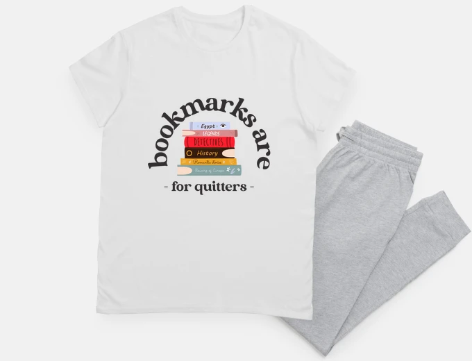 Pyjama bookmarks are for quitters