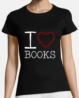 Books camiseta manga corta mujer