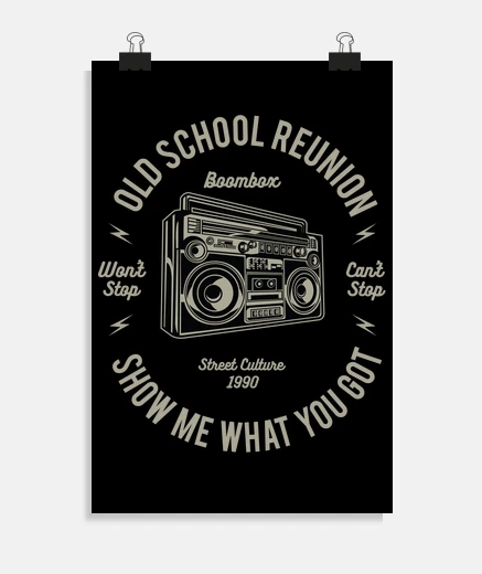 Poster boombox