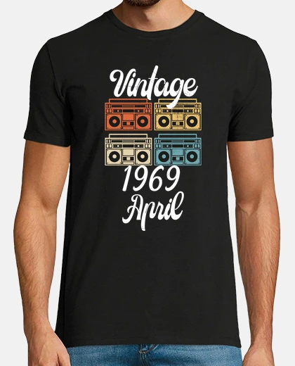T-shirt boombox vintage 1950 50 anni