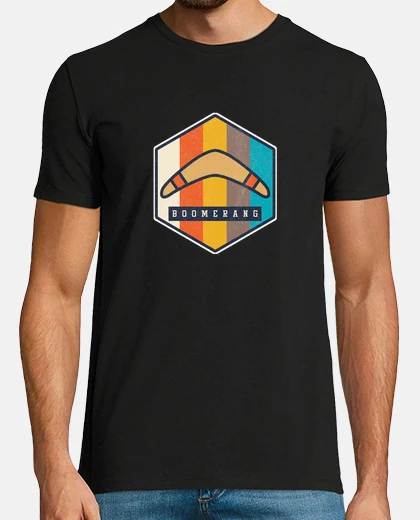 T-shirt boomerang vintage sport competitivo sport vento gioco regali atletici