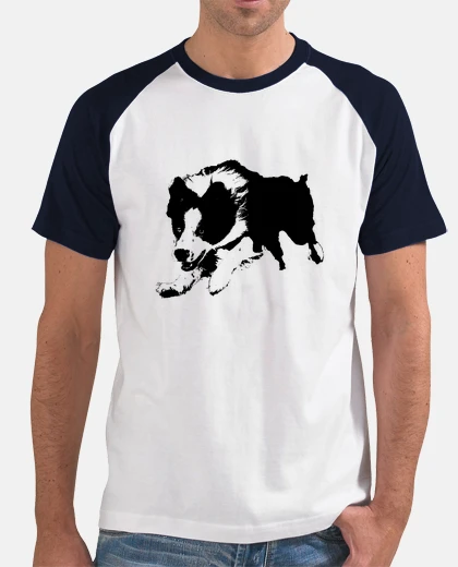 T-shirt border collie saltare