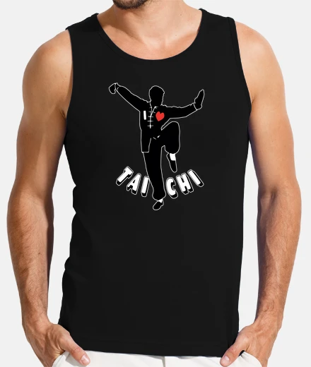 T-shirt bordo bianco di tai chi