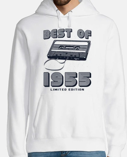 Hoodie Born in 1955 Retro 70th Birthday