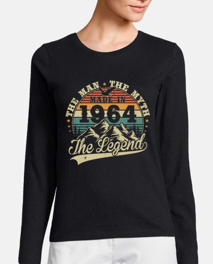 T-shirt born in 1964 vintage birthday gift
