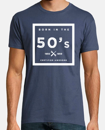 T-shirt born negli anni '50