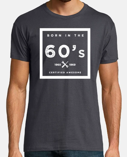 T-shirt born negli anni '60