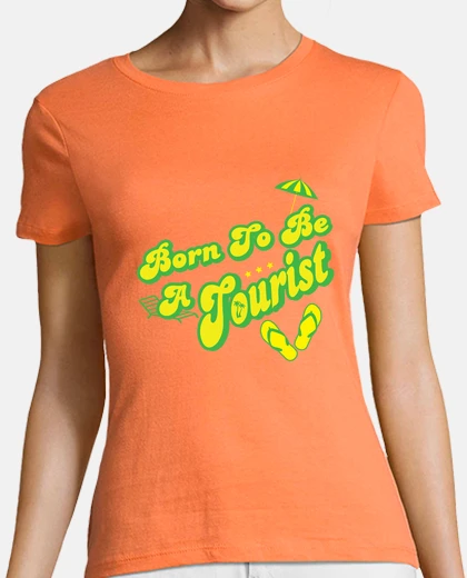 T-shirt born per essere un turista