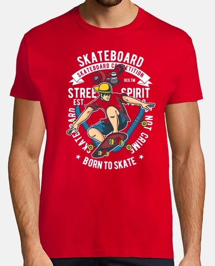 T-shirt born per skate