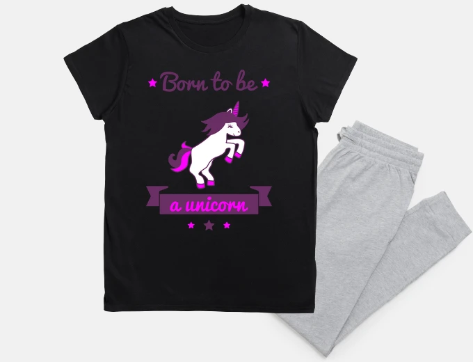 Pyjama born to be a unicorn