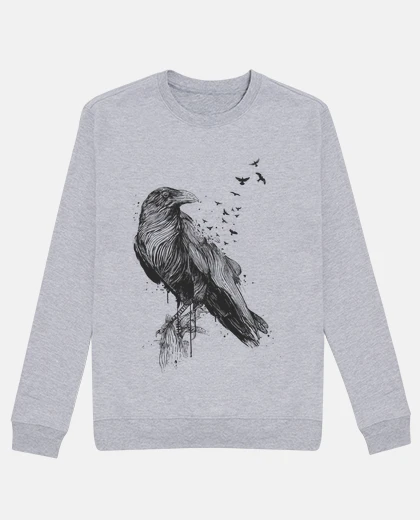 Hoodie born to be free (bw)