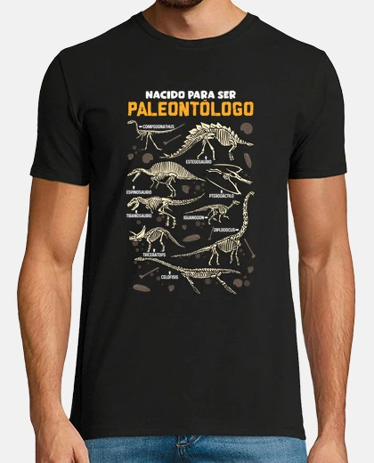 Playera born to be paleontologist dinosaurs