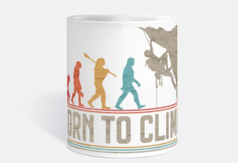 Tazza Born to Climb Arrampicata Climbing