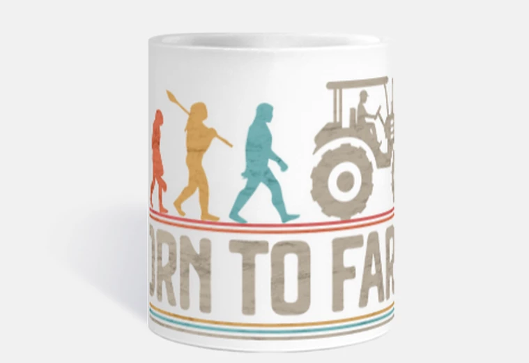 Tazza Born to Farm Agricoltore Contadino
