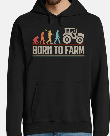 Felpa Born to Farm Agricoltore Contadino