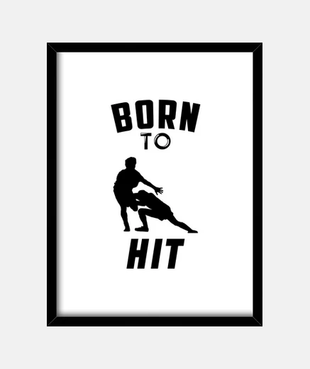 Cadre Born to hit - Rugby
