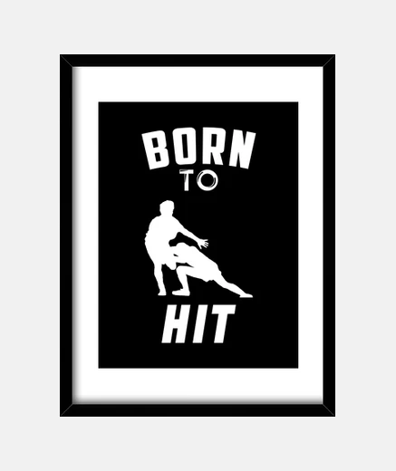 Cadre Born to hit - Rugby