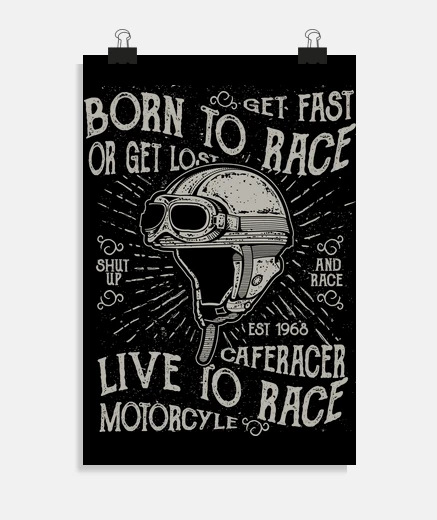 Poster born to race
