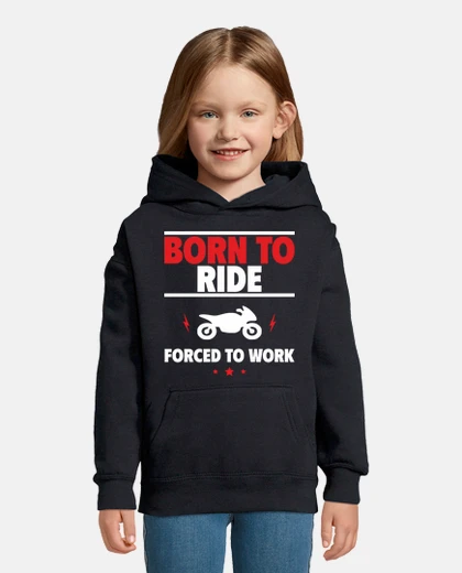 Kids born to ride a motorcycle biker