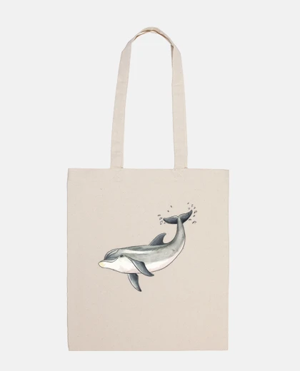 Borsa borsa - delfino tela 100 cotone