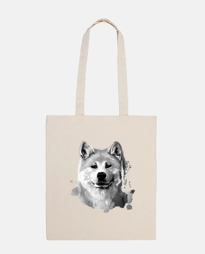 Borsa borsa akita inu watercolor