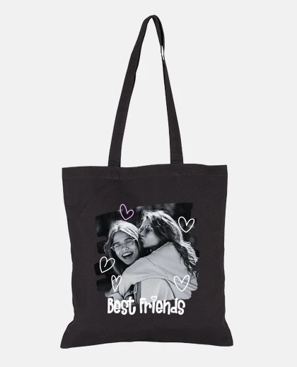borsa best friends con foto personalizzabile