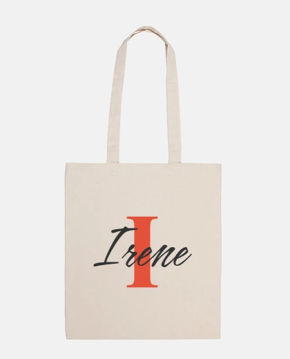 borsa con iniziale e nome personalizzata - i