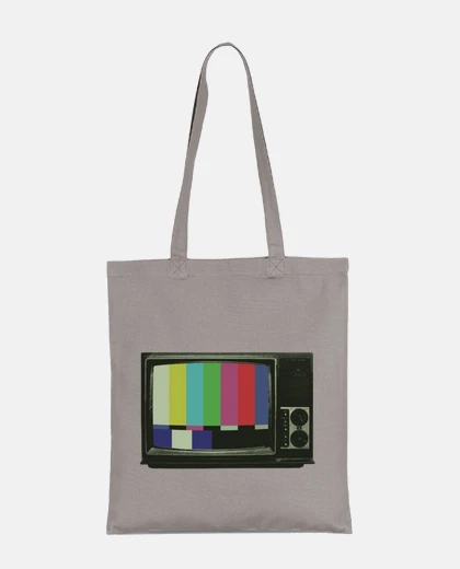 Borsa borsa da spiaggia per televisione vintage retrò tele tv