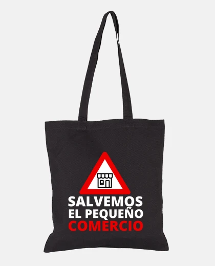 Borsa borsa di tela nera aiuta i negozi a salvare la piccola impresa