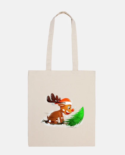 Borsa borsa per alberi da slitta con renne