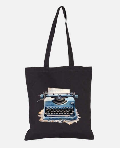 Borsa borsa per libri con borsa per macchina da scrivere a nastro retrò vintage