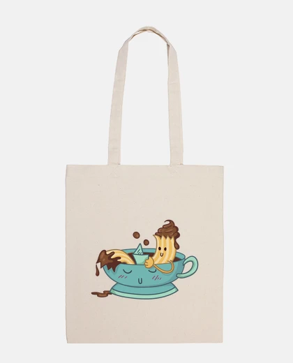 Borsa borsa per studenti, borsa per diario, banana, bagno al cacao