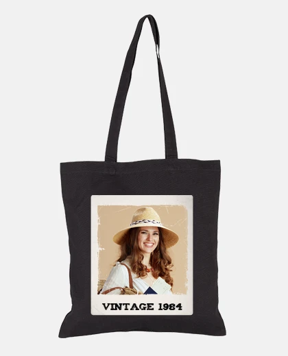borsa polaroid vintage con foto personalizzabile