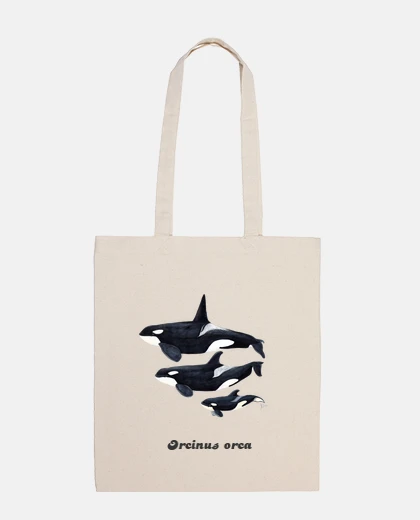 Borsa borsa tela orca trio (orcinus orca)
