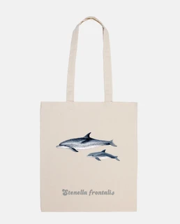 borsa tela delfino macchiato atlantico (stenella frontalis)