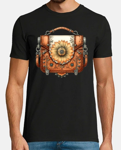 T-shirt borsetta a fiori