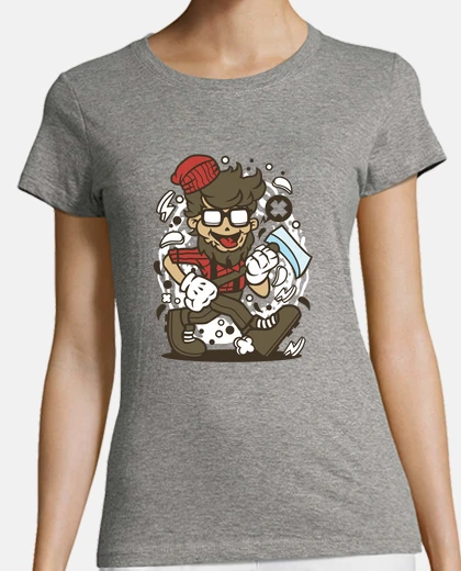 T-shirt boscaiolo hipster