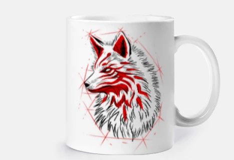 Bosquejo del zorro kitsune