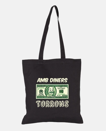 Borsa bossa amb diners torrons