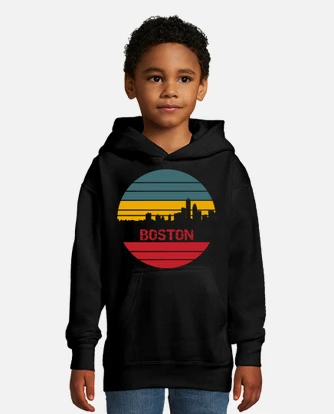 Sudadera para ninos con capucha boston es. laTostadora Mexico