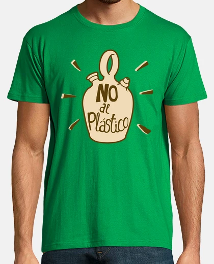 Camiseta Botijo frente a plástico