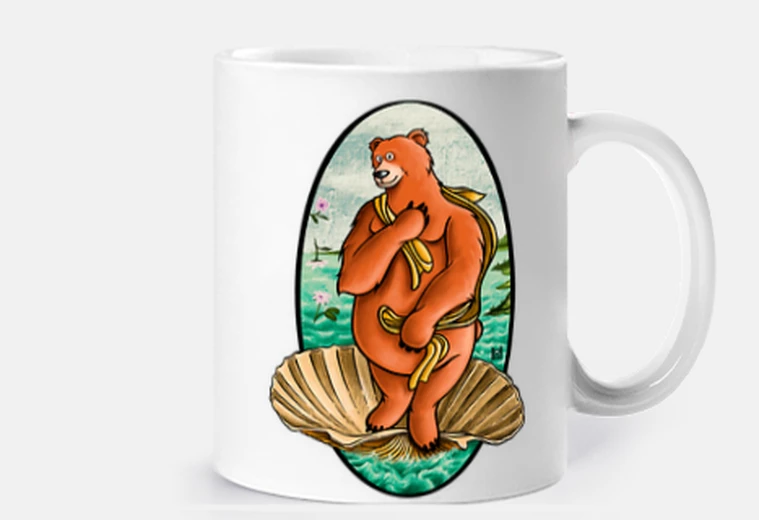Cup botticelli bear. cup