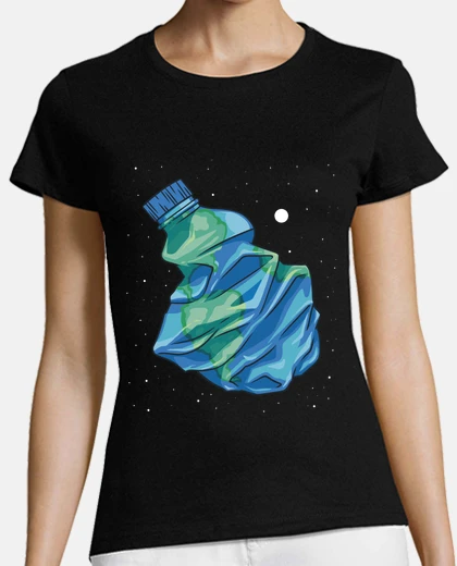 T-shirt bottiglia di pultimoica terra