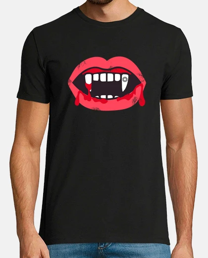 Tee-shirt bouche sanglante