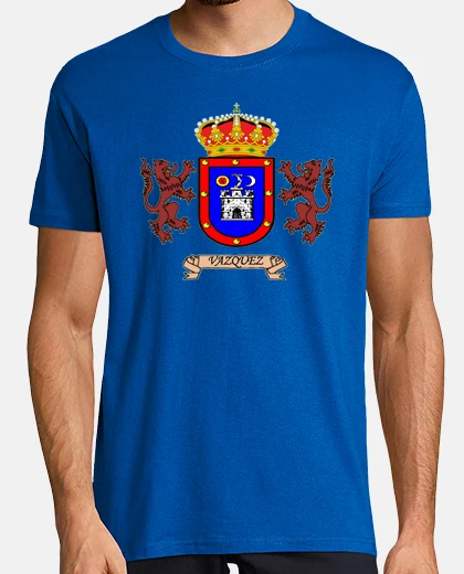 Tee-shirt bouclier nom de  tee shirt  vazquez