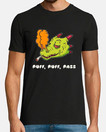 Tee-shirt bouffée, bouffée, passe le dinosaure fumeur