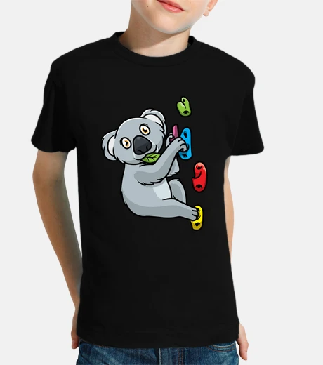 Children's bouldering koala climbing